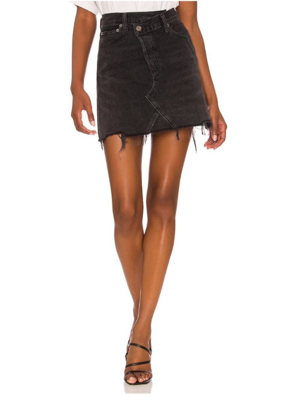 AGOLDE Criss Cross Skirt | Black | Size 27